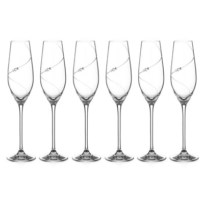 Набор бокалов для шампанского Силуэт, 0,21 л, 6 шт, 62117