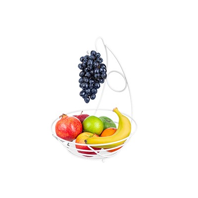 Корзина для фруктов 29*28*37,5 см "Белая" с подвесом