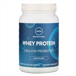 MRM, Whey Protein, 2 Billion Probiotics, Chocolate, 2.02 lbs (917 g)