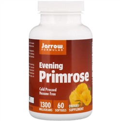 Jarrow Formulas, Evening Primrose, 1300 мг, 60 мягких желатиновых капсул